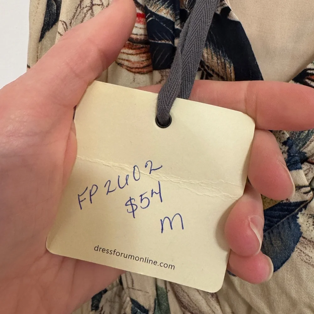 Dress Forum Cream  tropical Jumpsuit Resort Wear - Picture 4 of 7